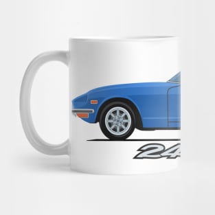 240z Fairlady classic sport coupe side blue Mug